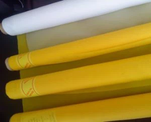 Polyester Monofilamen Fabric Silk Screen Printing Mesh Untuk Tekstil